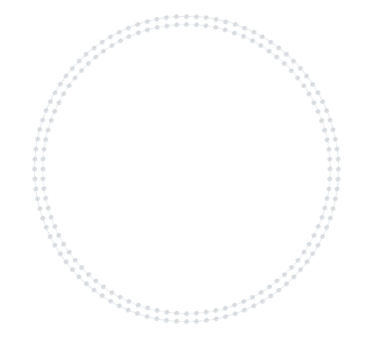 Pearls Silver - Charger - (SQUARE)