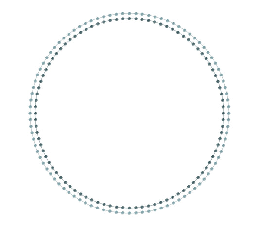 Pearls Teal - Charger - (SQUARE)