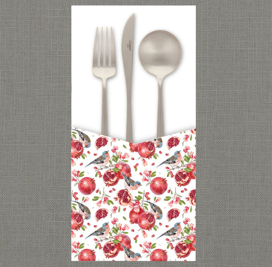 Bird Pom Cutlery Pouch