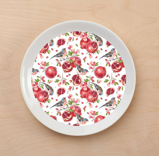 Bird Pom Plate Accent