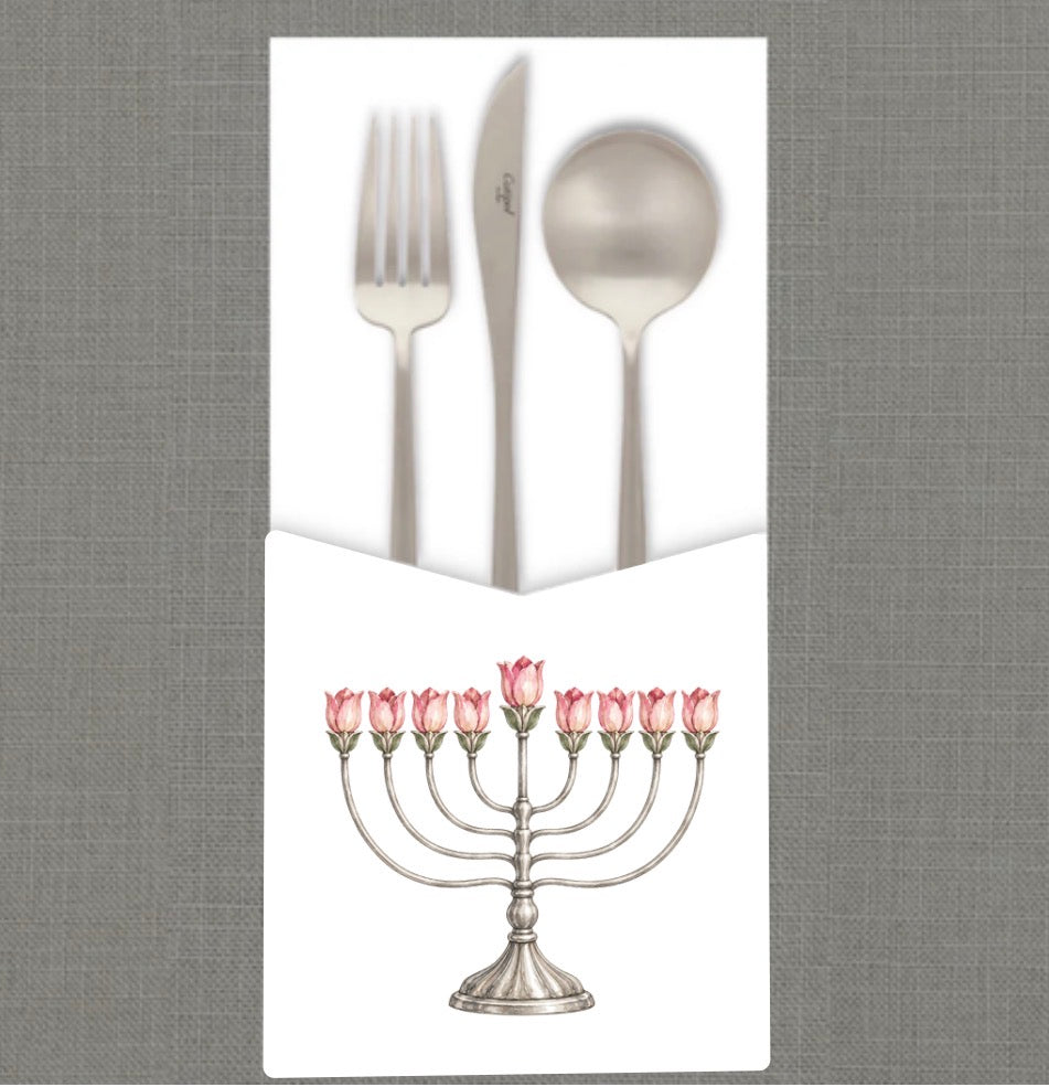 Blooming Branch Menorah Cutlery Pouch