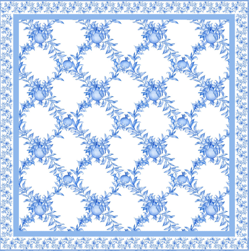 Pomegranate Trellis- Charger - (SQUARE)