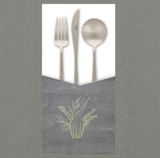 Chalkboard Lulav Cutlery Pouch