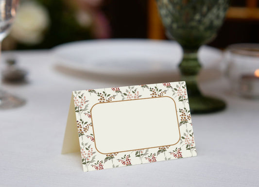 Autumn Berry Place Cards