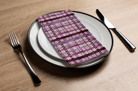 Purple Plaid - Printed Guest Towel