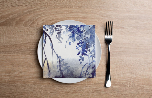Blue Forest Cocktail Napkin