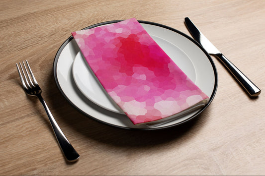 Pixelated Pink - Printed Guest Towel