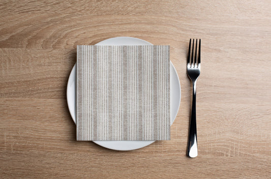 Scrapbook Stripe Cocktail Napkin