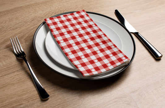 Gingham Apple - Printed Guest Towel