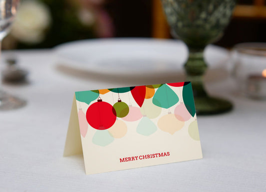Hanging Ornaments Place Cards