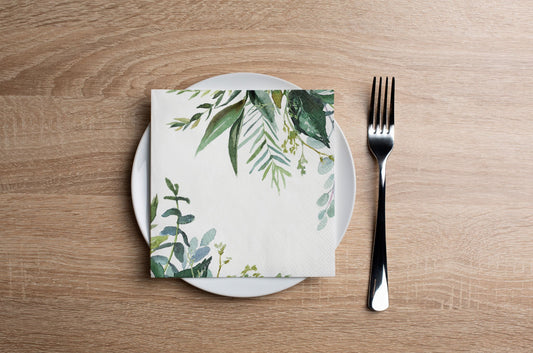 Tropical Foliage Cocktail Napkin