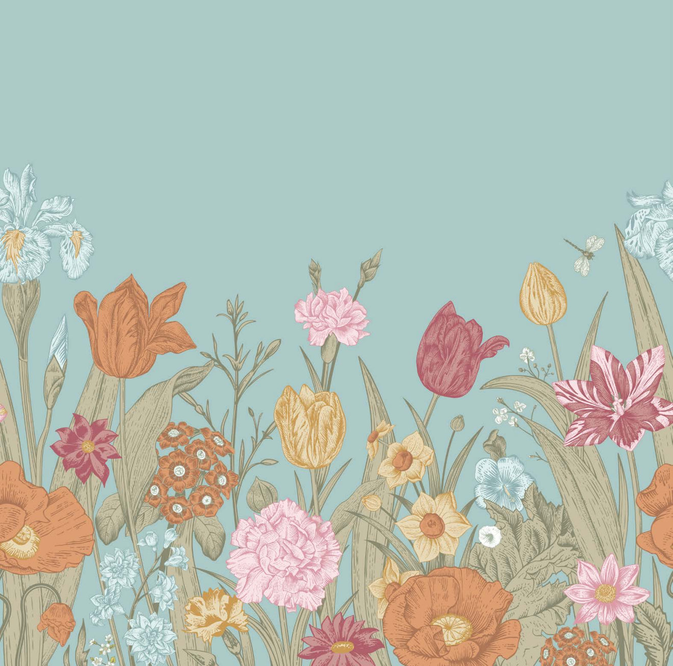 Tulip Garden Cocktail Napkin