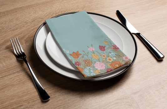 Tulip Garden - Printed Guest Towel