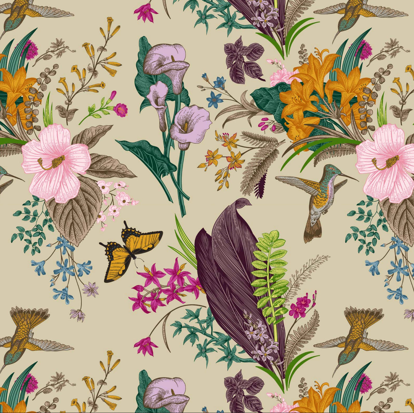 Vintage Monarch Cocktail Napkin