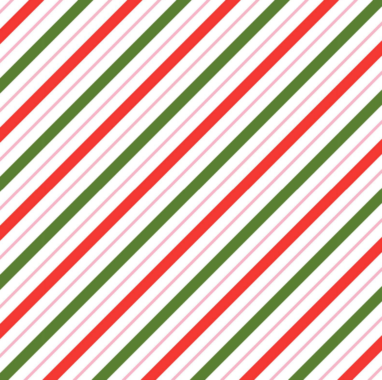 Candy Cane Stripe Cocktail Napkin