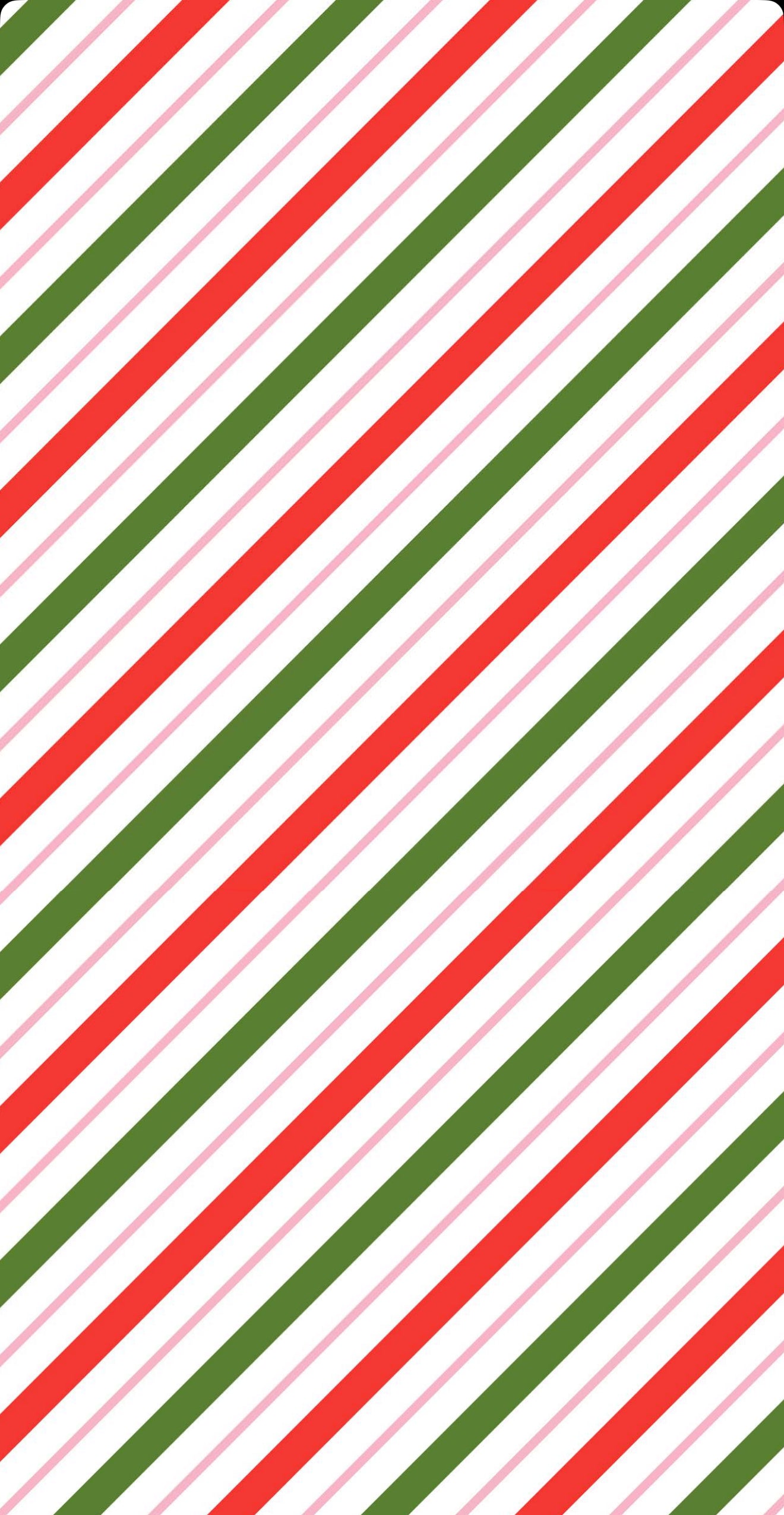 Candy Cane Stripe - Printed Guest Towel