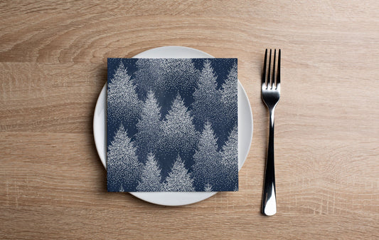 Evening Snowfall  Cocktail Napkin