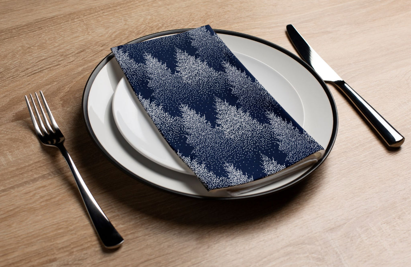 Evening Snowfall - Printed Guest Towel