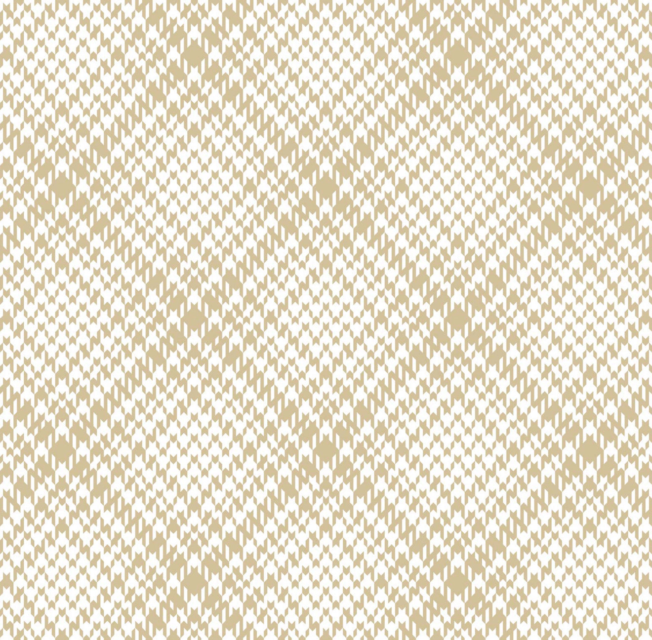 Gold Tartan Cocktail Napkin