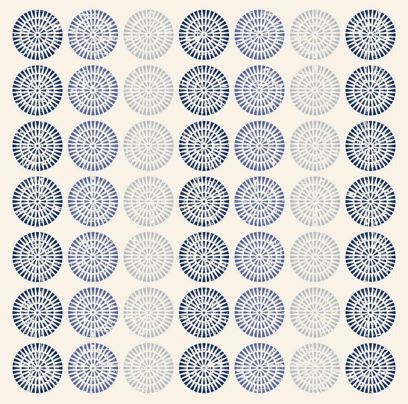 Blue Circles Cocktail Napkin