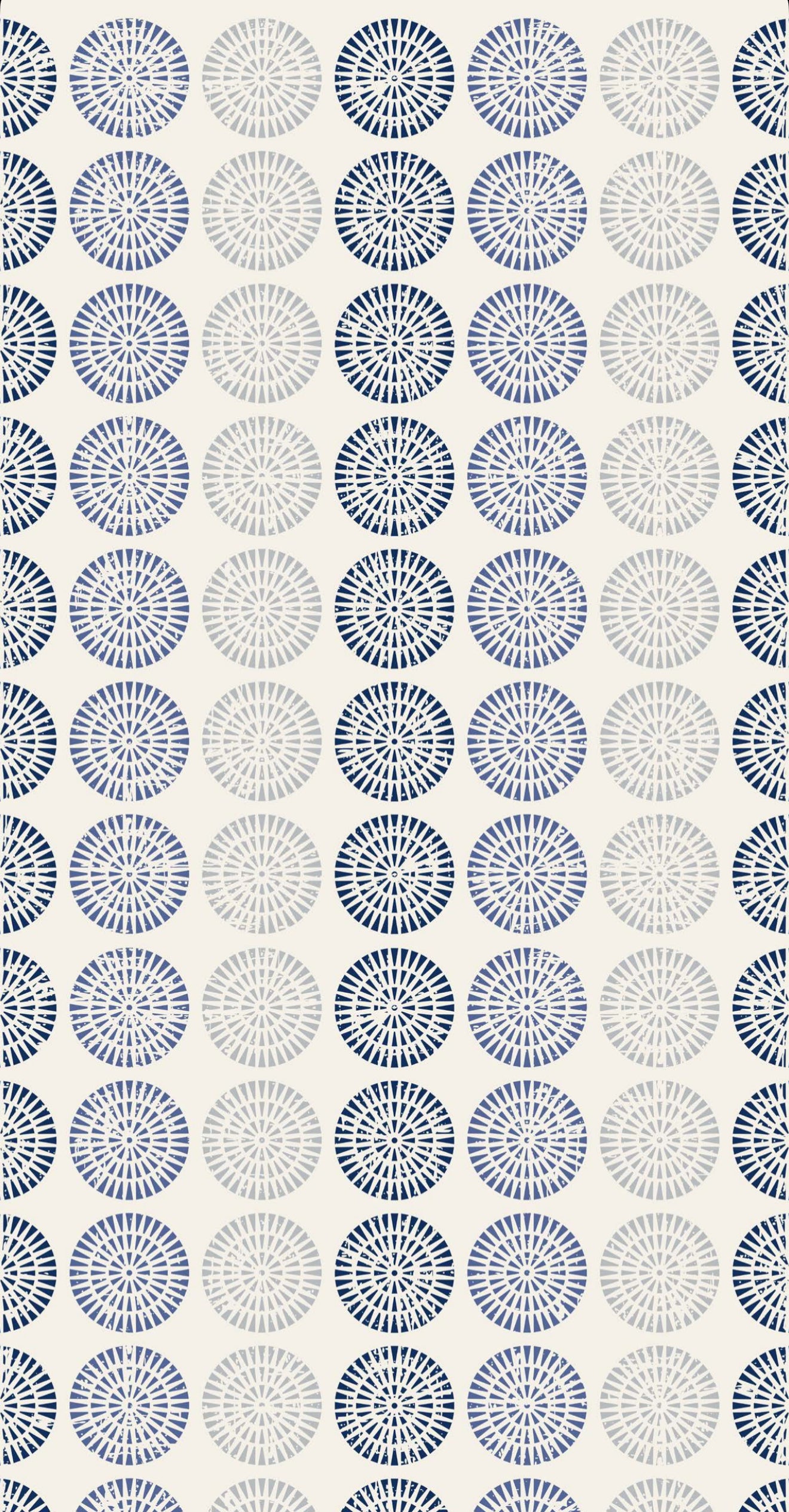 Blue Circles - Printed Guest Towel