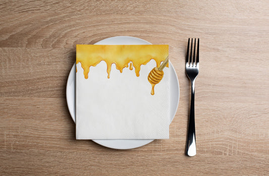 Honey Drip Cocktail Napkin
