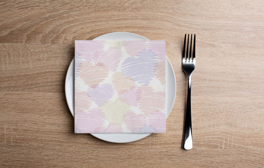 Heart Scribble Cocktail Napkin