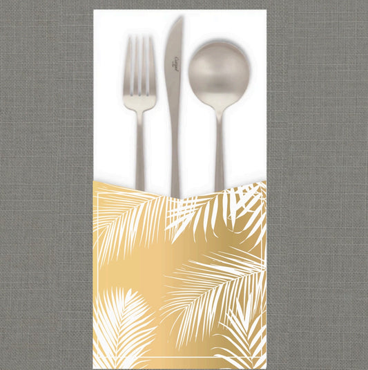 Golden Hour Fronds Cutlery Pouch