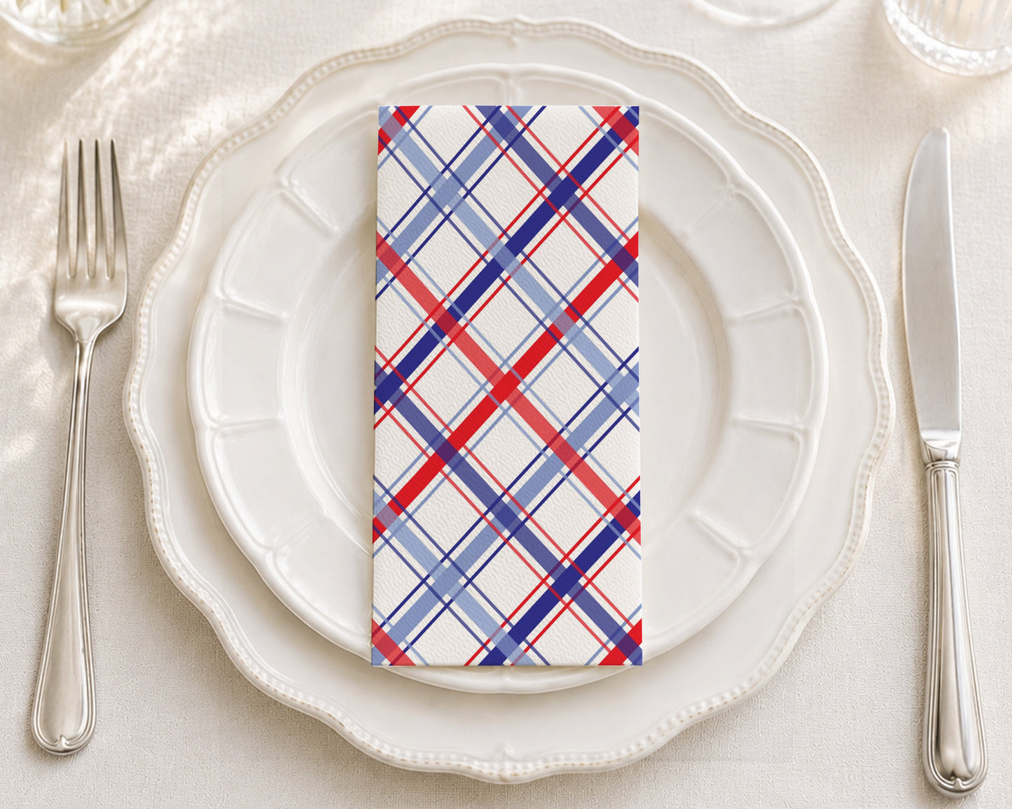 Independence Plaid - Printed Guest Towel
