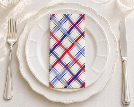 Independence Plaid - Printed Guest Towel