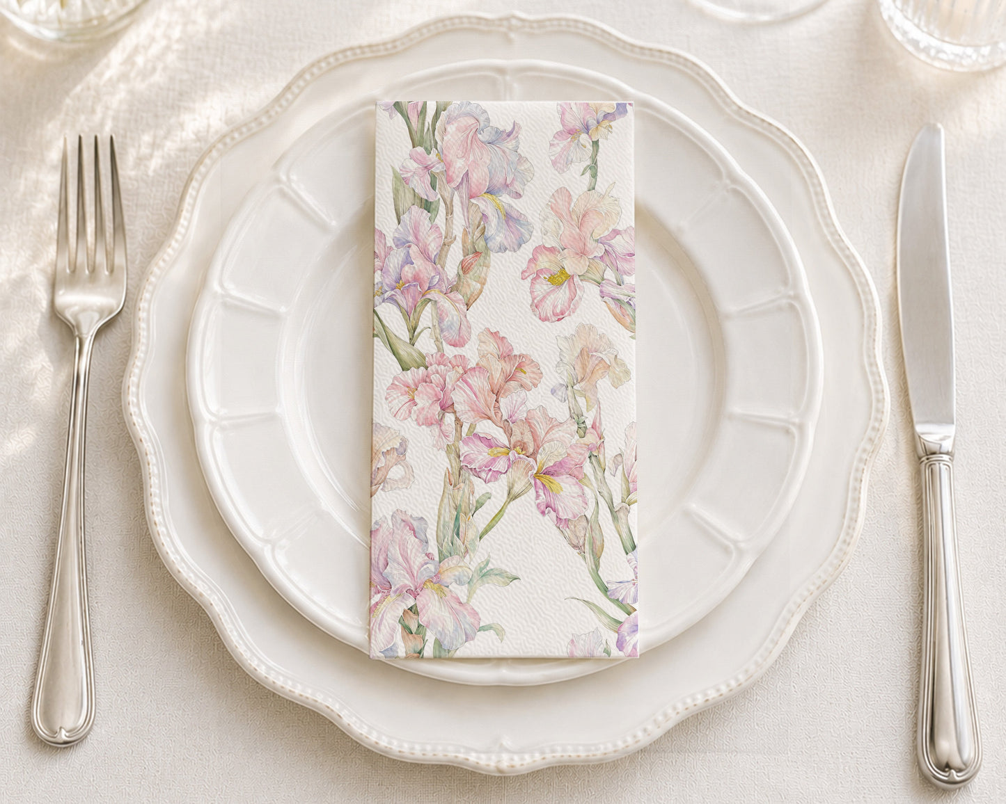 Iris Blossom - Printed Guest Towel