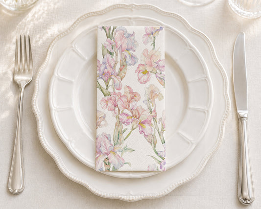 Iris Blossom - Printed Guest Towel