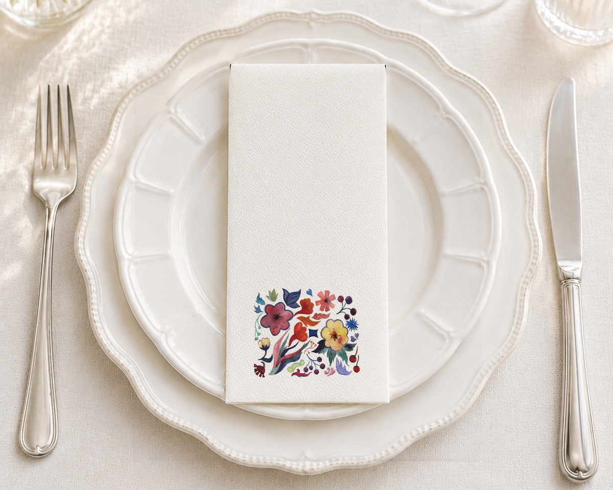 Jade Jamboree - Printed Guest Towel