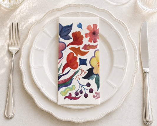 Jade Jamboree - Printed Guest Towel