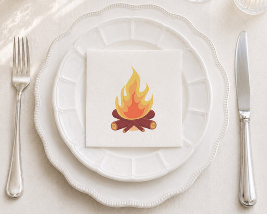 Lag BaOmer Bonfire Cocktail Napkin