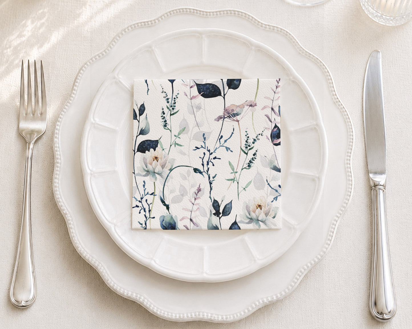 Lotus shadows Cocktail Napkin