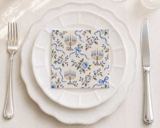 Lovefancy Chanukah Cocktail Napkin