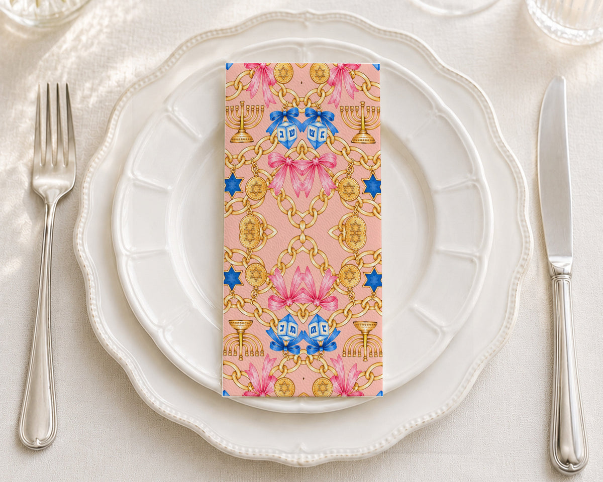 Luxe Hanukkah - Printed Guest Towel