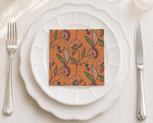 Lydia's Garden Cocktail Napkin