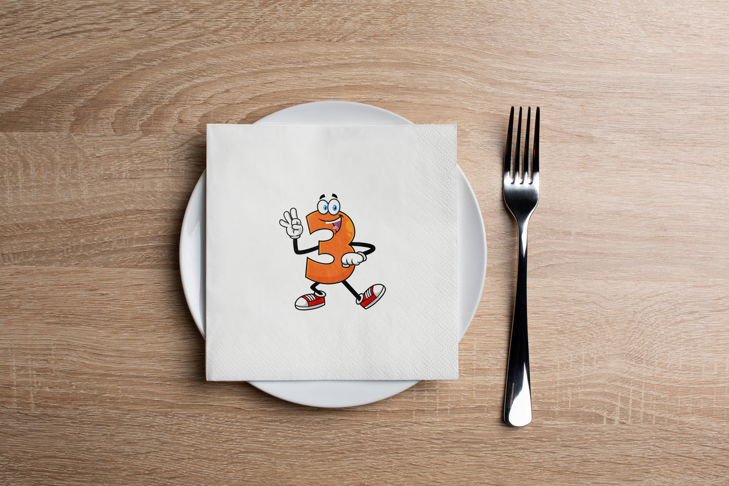 Orange 3 Cocktail Napkin