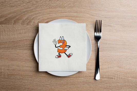 Orange 3 Cocktail Napkin