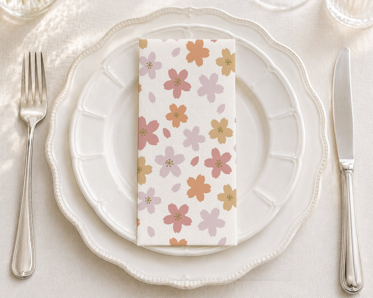 Orange Blossom - Printed Guest Towel