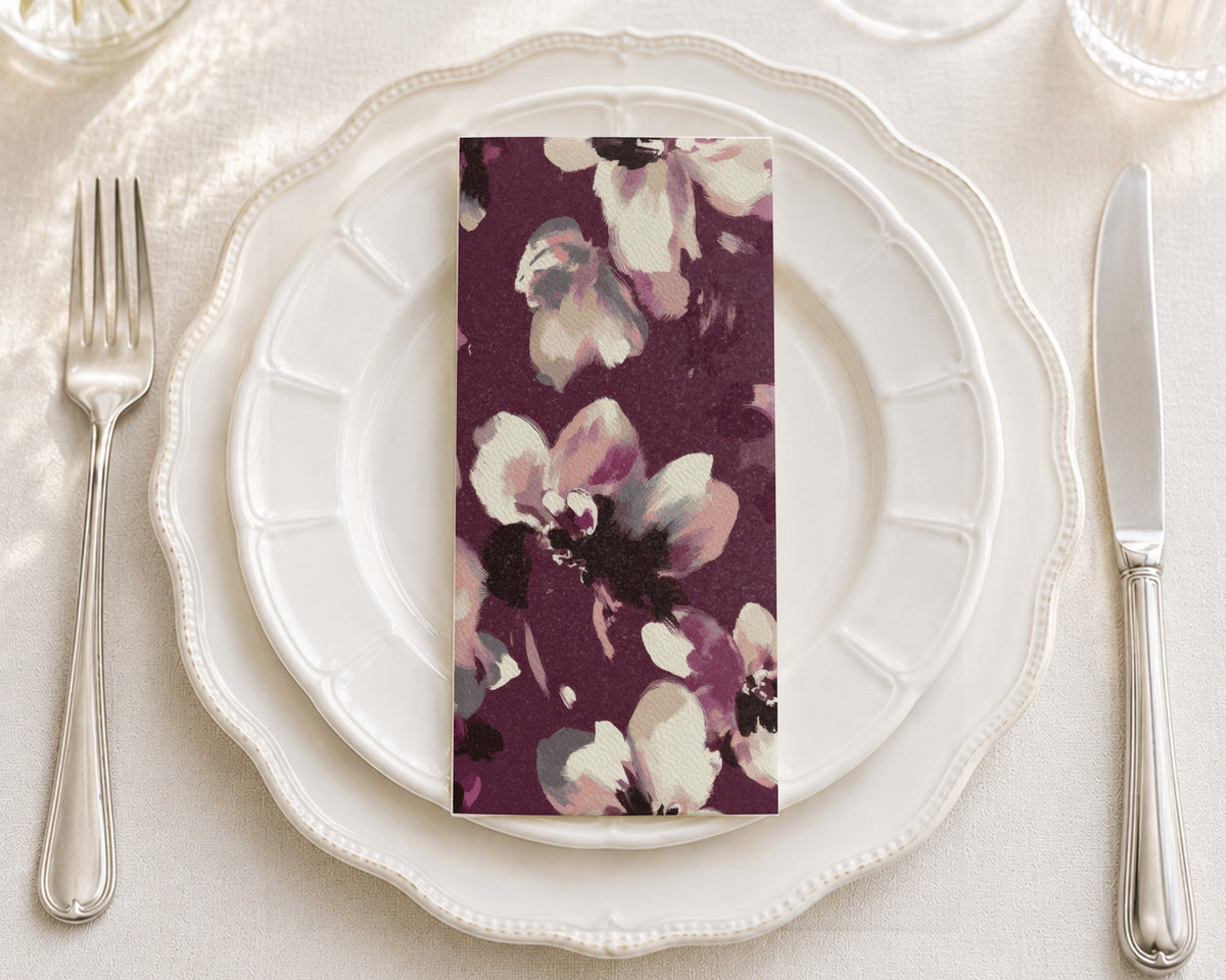 Painted Orchid- Printed Guest Towel
