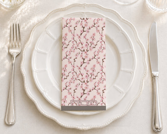 Passover Cherry Blossoms - Printed Guest Towel