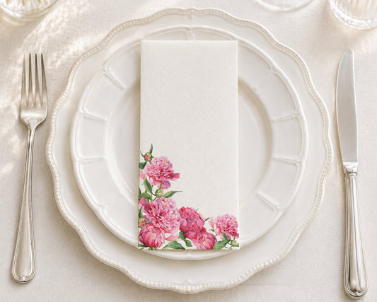 Peony Perfect - Printed Guest Towel