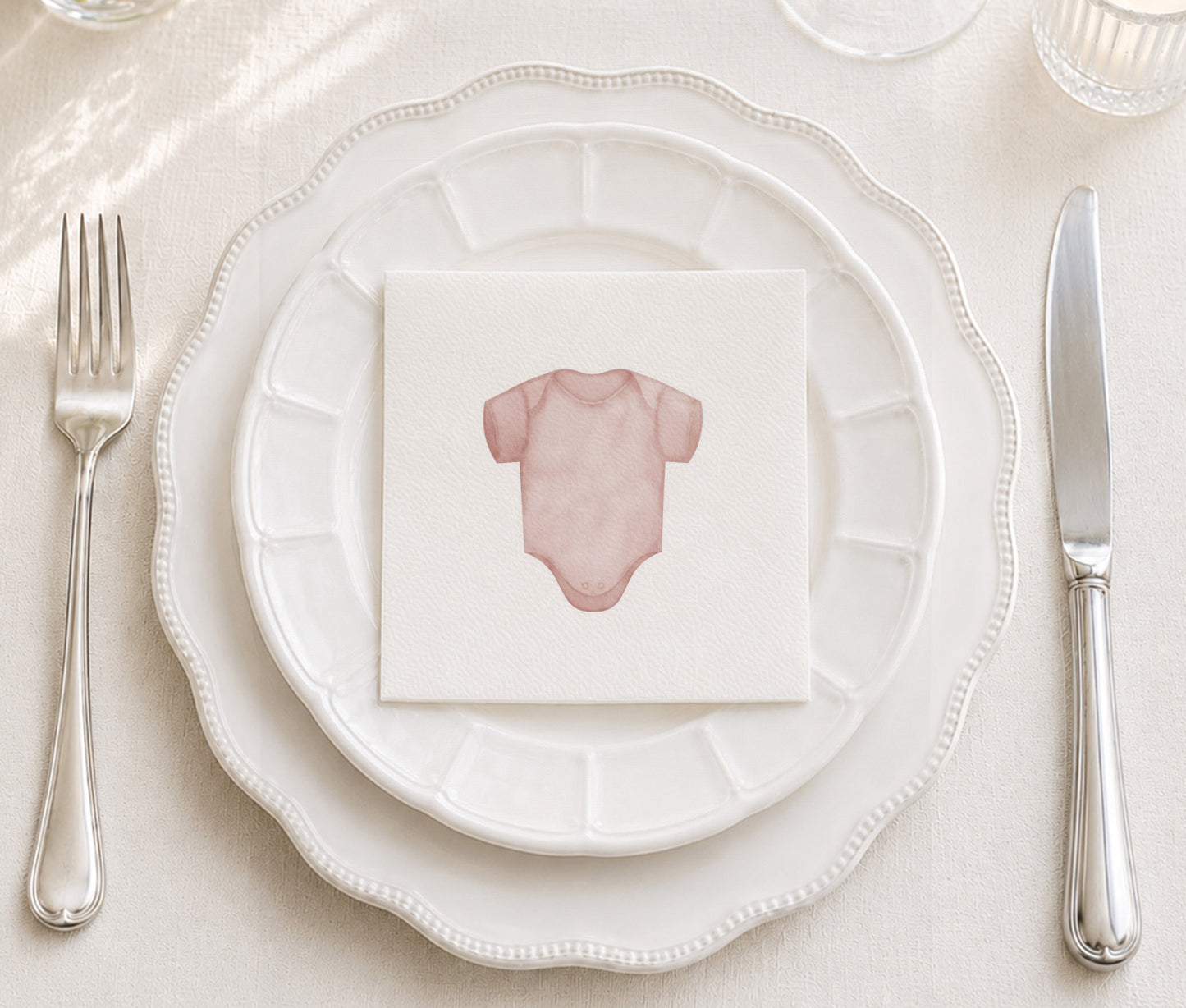 Pink Stretchie Cocktail Napkin