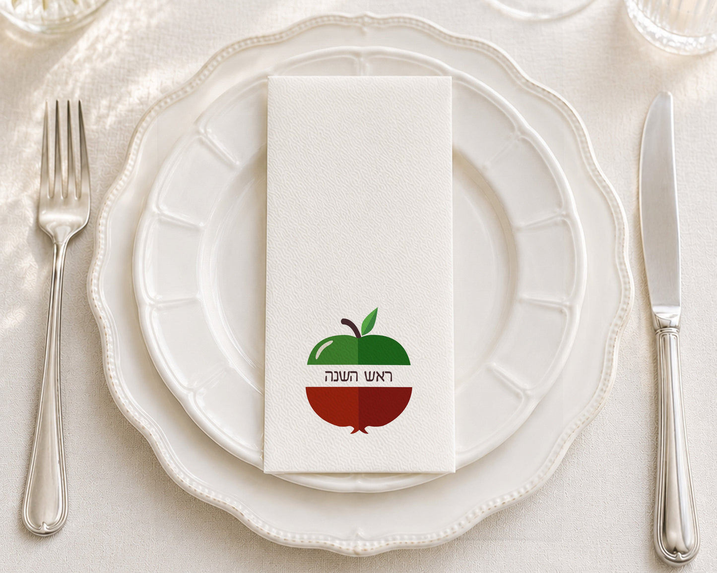 Pom Apple - Printed Guest Towel