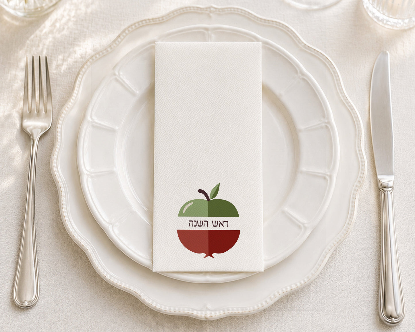 Pom Apple - Printed Guest Towel