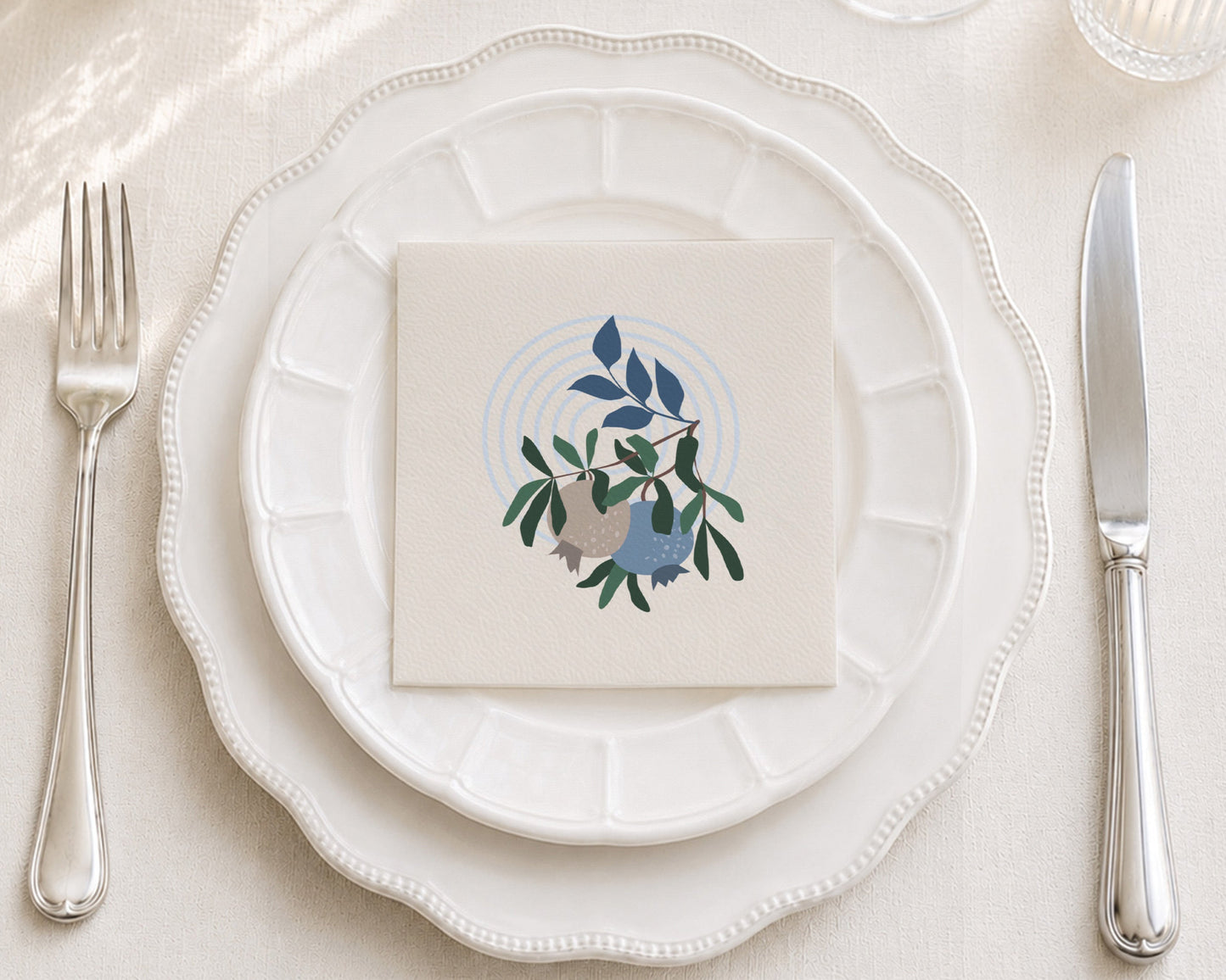 Pomegranate Target Cocktail Napkin