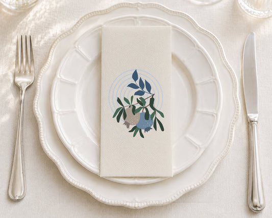 Pomegranate Target - Printed Guest Towel
